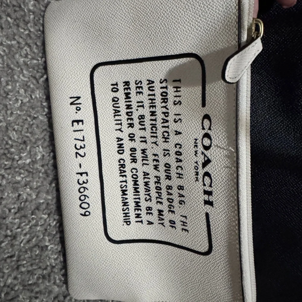 Coach Reversible City Tote in black and chalk white